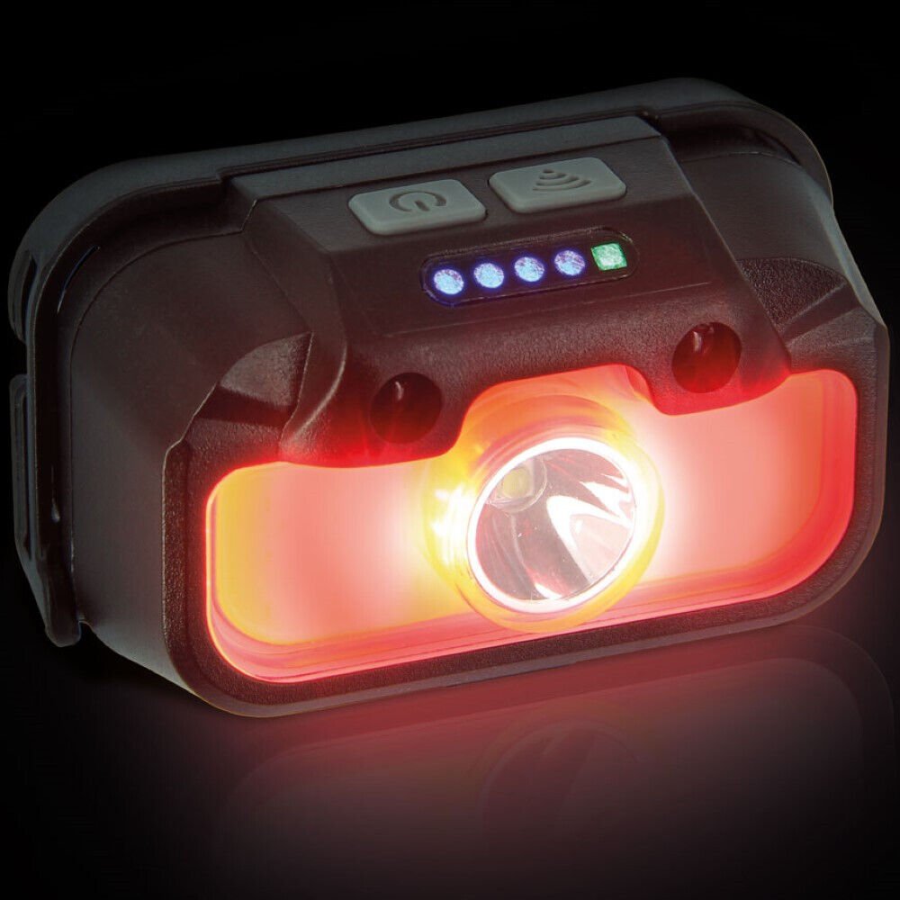 NGT Head Torch Profiler Headlamp Fishing Red Green White 330 Lms Rechargeable Sensor Beam - NGT Tackle Shop