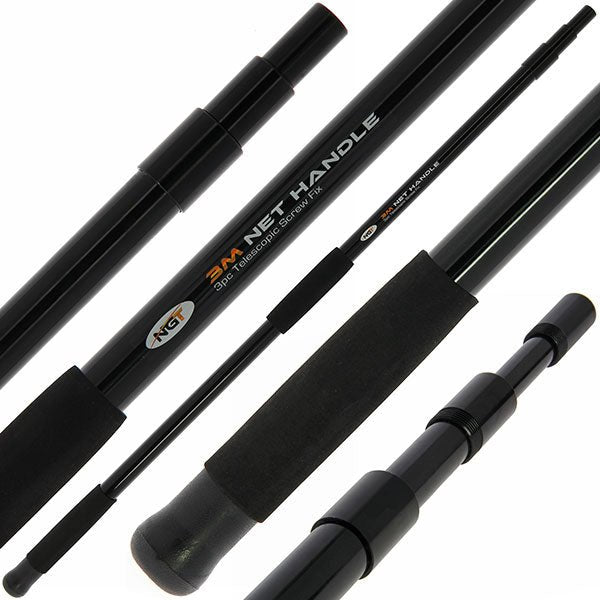 NGT Landing Net Handle 3M 3 Section - NGT Tackle Shop