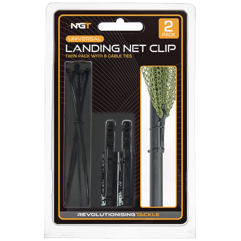 NGT Landing Net Handle Clip x 2 Fits 36" 42" 50" Specimen Nets Carp Fishing - NGT Tackle Shop