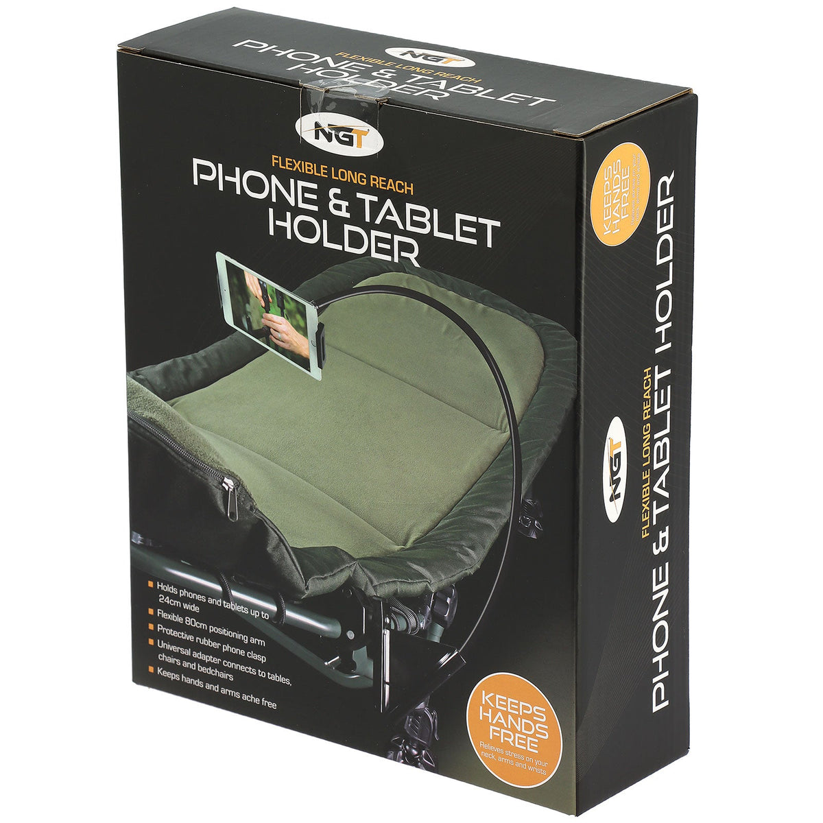 NGT Phone Tablet Holder with Chair Adaptor and Flexi Arm -1 - NGT Tackle Shop
