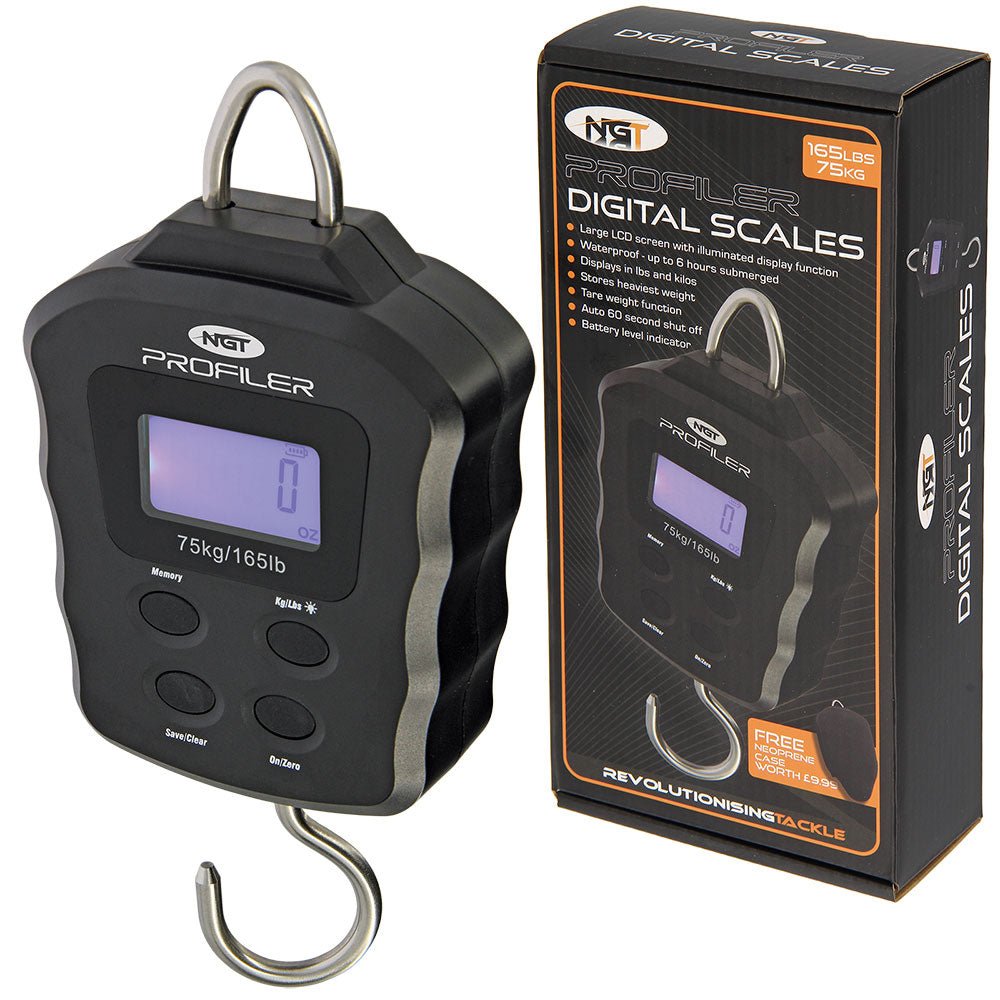 NGT Profiler Fishing Scales Digital 165lb/75kg - NGT Tackle Shop