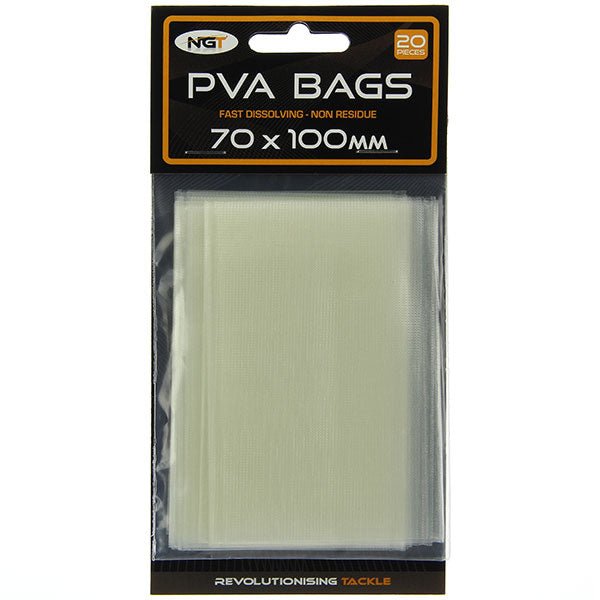NGT PVA bags - 70x100mm | 20 Pack - 1 - NGT Tackle Shop