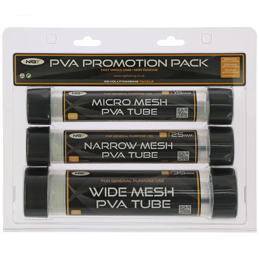 NGT PVA Tube Mesh Pack 35mm, 25mm and 15mm 7m - 1 - NGT Tackle Shop