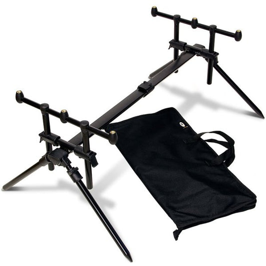 NGT Quickfish Rod Pod Carp Fishing 3 Rod Adjustable with Case - NGT Tackle Shop