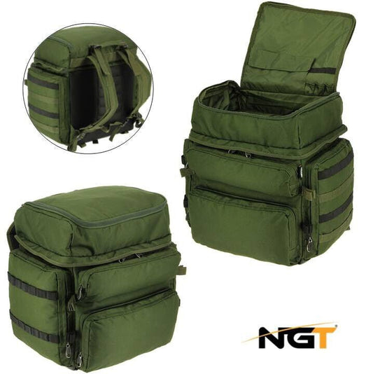 NGT Quickfish Rucksack Multi Compartment Tackle Bag 65L - NGT Tackle Shop