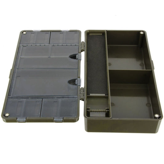 amazon uk fishing tackle boxes Waterproof Lure Box Spoon Hooks Baits Storage Box Containers for Casting Fishing Fly Fishing,Large/Medium/Small Lure Case : Sports & Outdoors access compartments offer additional storage QFDGFDBCX 5 Layers Tackle Box
