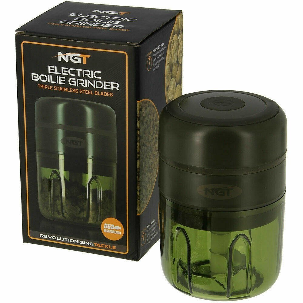 NGT Electric Boilie Grinder Carp Fishing USB Rechargeable Crusher Bait Chopper - NGT Tackle Shop