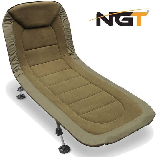 NGT XPR Fleece Lined Bedchair with Case -2 - NGT Tackle Shop