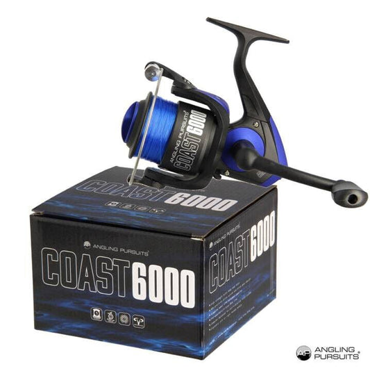 SEA FISHING REEL 1BB REEL WITH 20lb SEA FISHING LINE COAST 6000 FRONT DRAG - NGT Tackle Shop