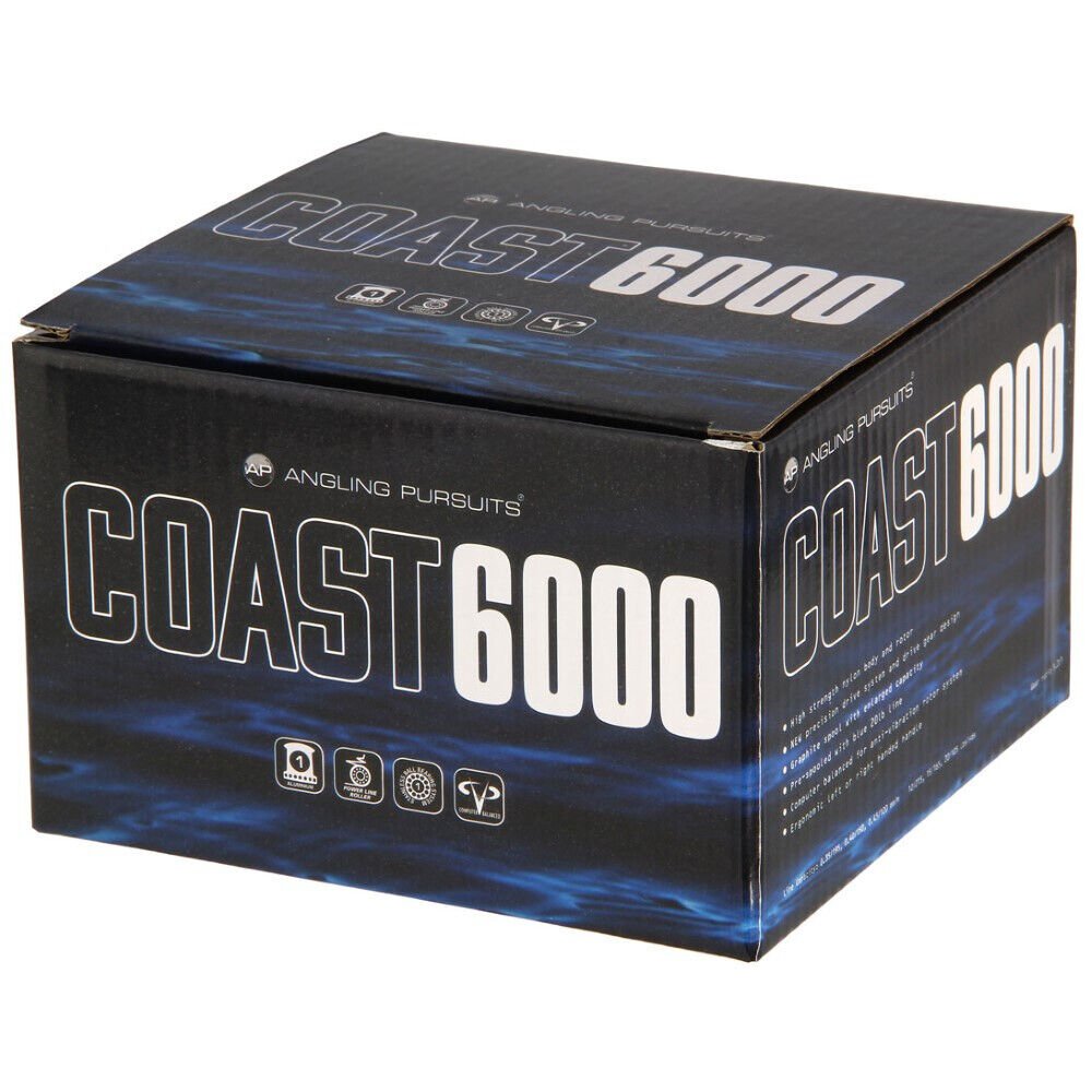 SEA FISHING REEL 1BB REEL WITH 20lb SEA FISHING LINE COAST 6000 FRONT DRAG - NGT Tackle Shop